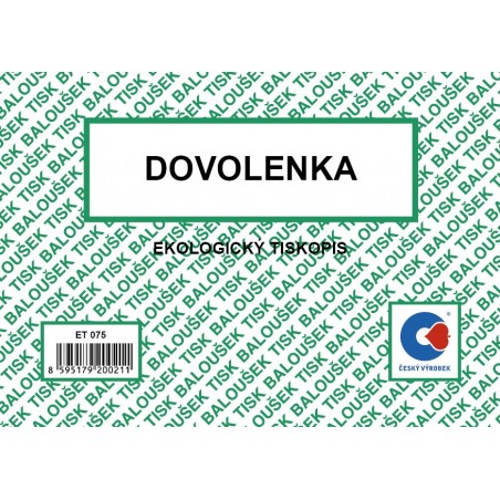 Dovolenka A6