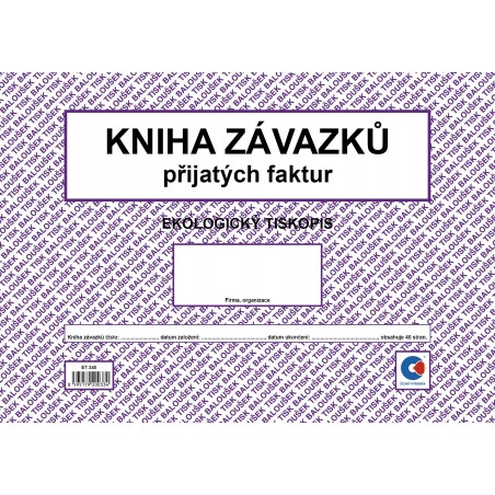 Kniha závazků A4 /k. došlých fak. ob./