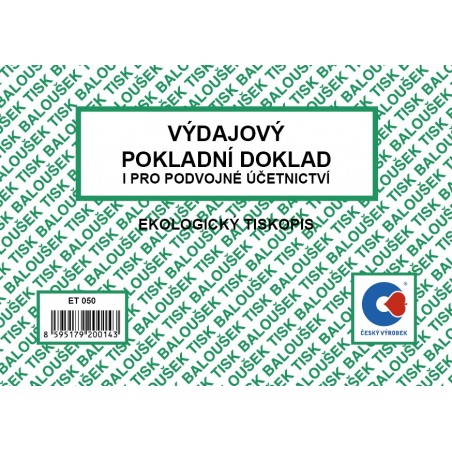 Výdajový pokl.dokl. i pro pod.účet. A6